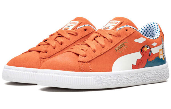 Кроссовки suede sesame street 50 'sesame street - elmo' Puma, оранжевый — фото 2