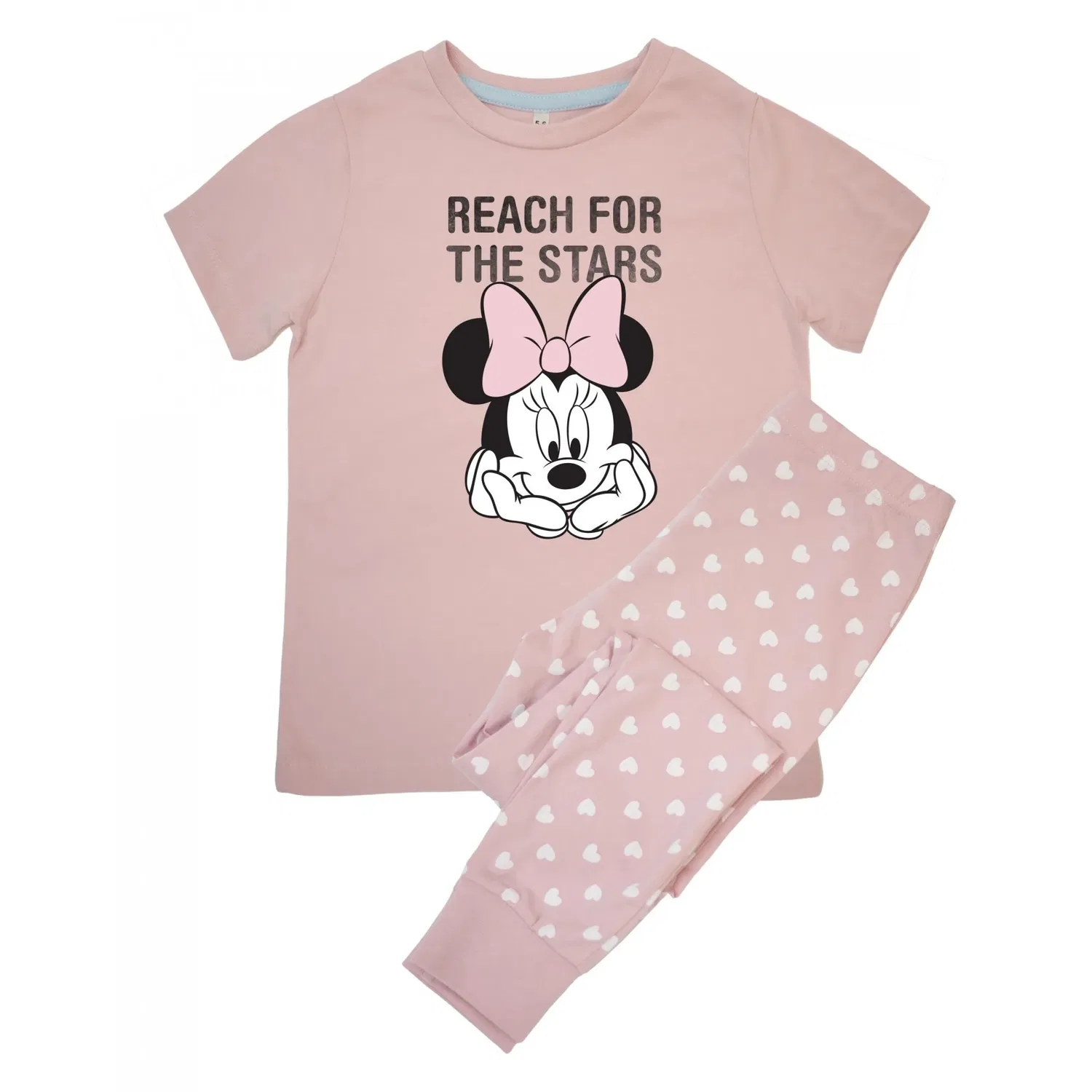 Пижама Minnie Mouse с коротким рукавом Disney, бледно-розовый