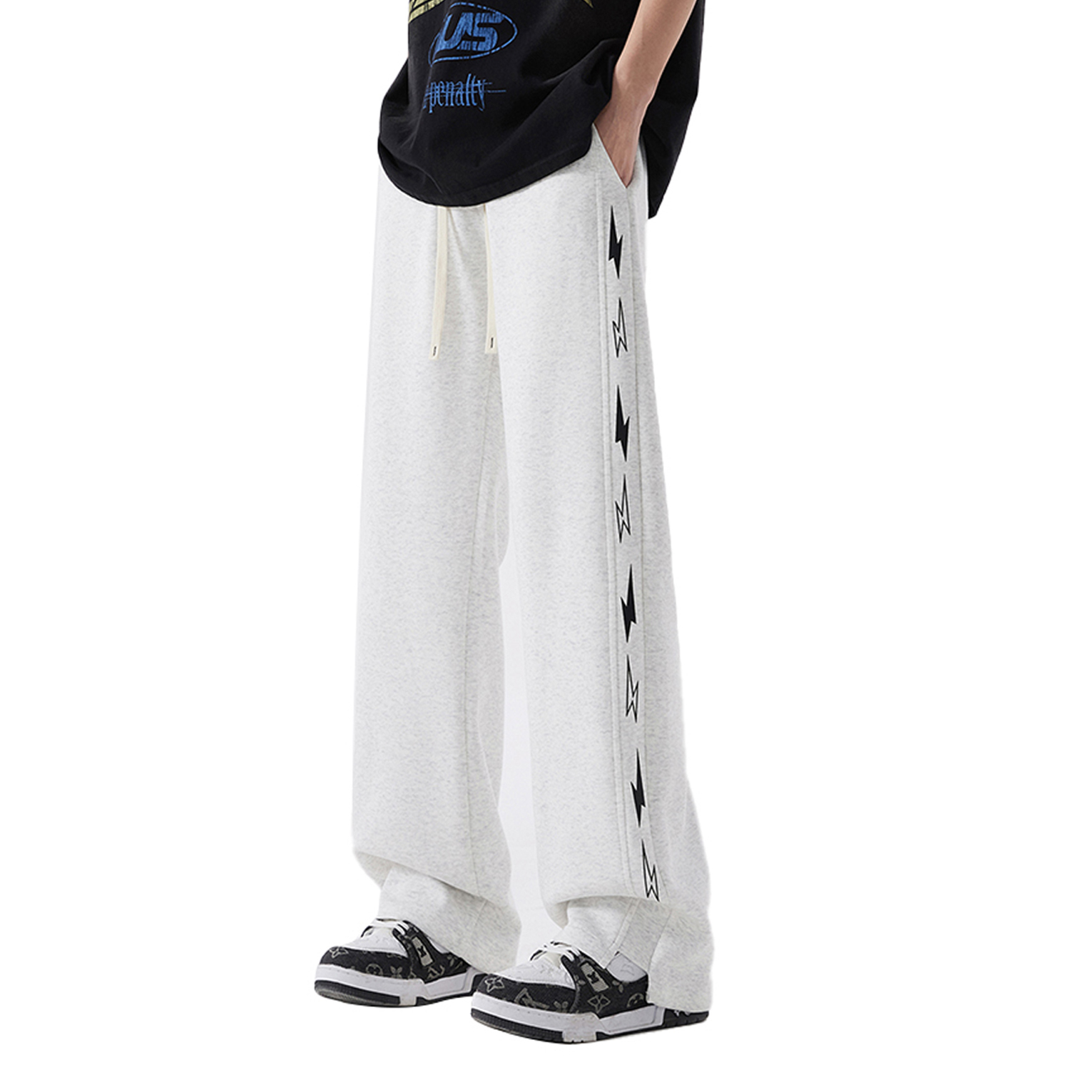 

Вязаные спортивные штаны унисекс Disney, бело-серый