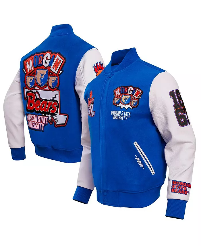 

Мужская бейсбольная куртка на молнии Royal Morgan State Bears Homecoming Varsity Pro Standard