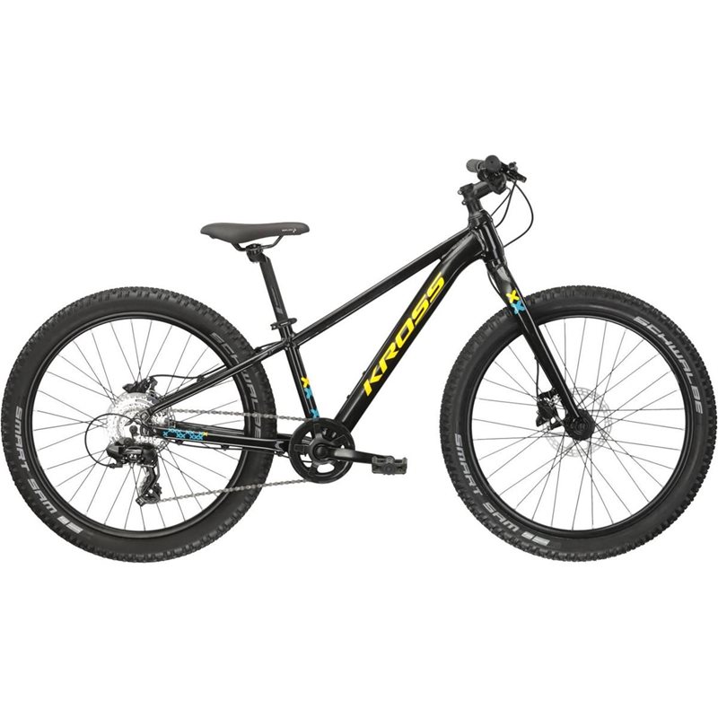 

Детский велосипед Kross Level Jr 2.0 Disc, черный/желтый