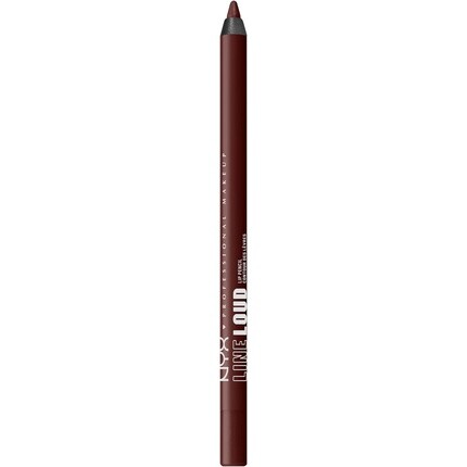 

NYX Professional Makeup Line Карандаш для губ Loud Lip Водостойкий с маслом жожоба Гладкие удобные губы Мягкий матовый финиш Веганская формула 34 Сделайте заявление