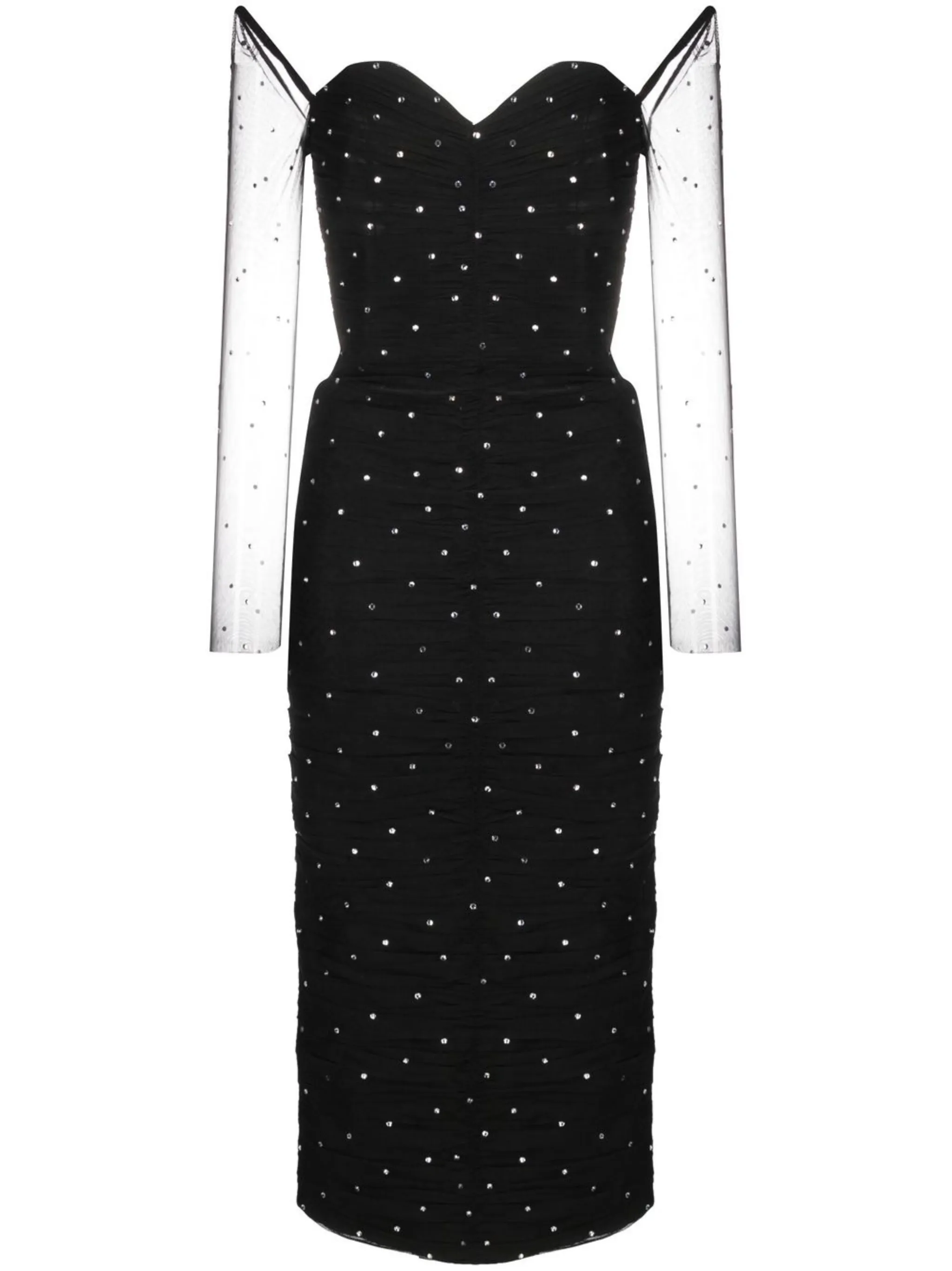 

Бархатное платье с пайетками Anouki, черный