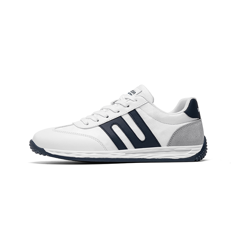 

AGSDON Винтажные немецкие армейские кеды T Trainers нескользящие легкие низкие повседневные кроссовки мужские бело-голубой ледяной шелк, цвет White Blue-Ice Silk