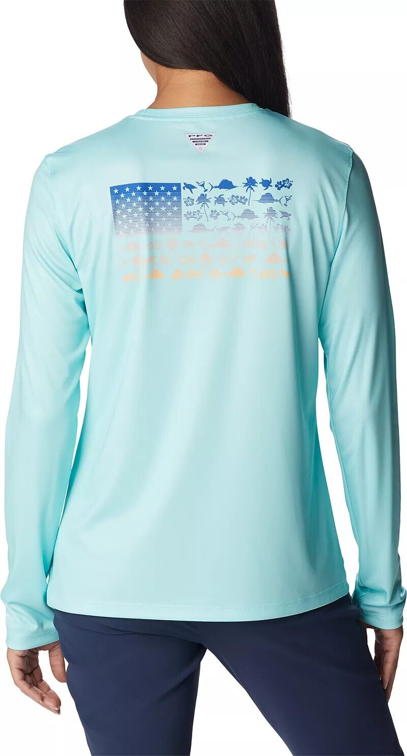 

Женская рубашка с длинным рукавом Columbia Tidal PFG Fish Flag