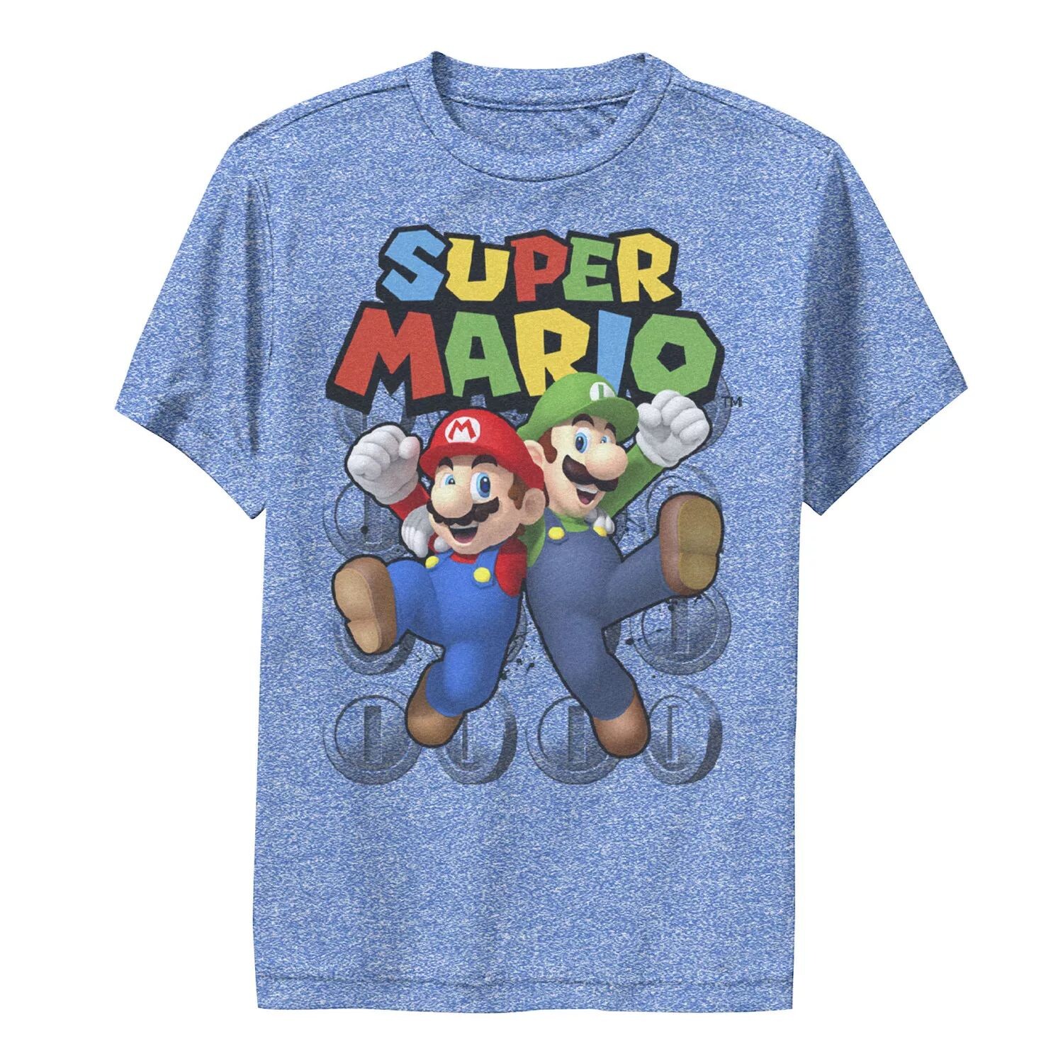 

Футболка с портретом Super Mario Luigi and Mario для мальчиков 8–20 лет Licensed Character