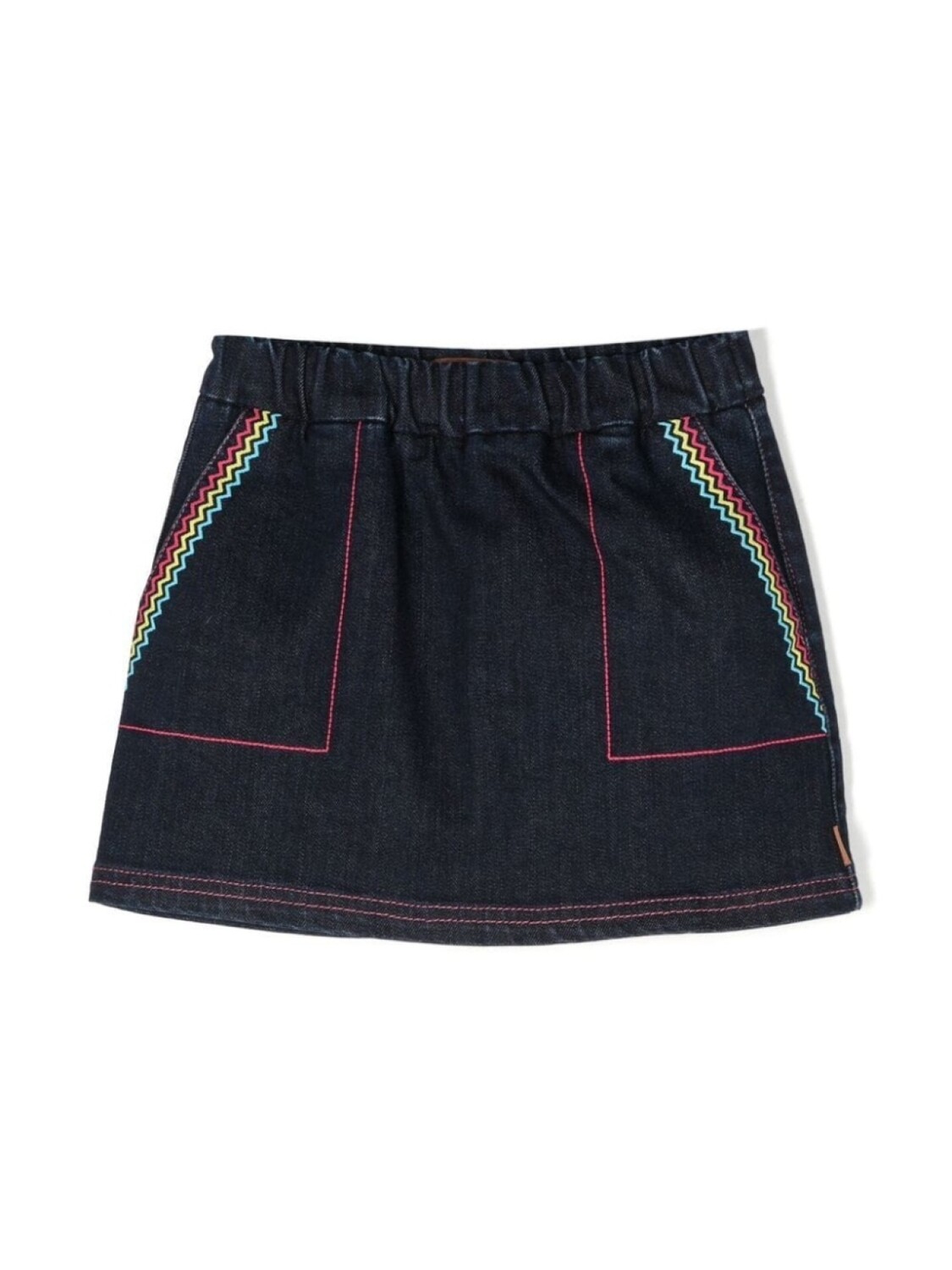 

Missoni Kids юбка с вышивкой, синий