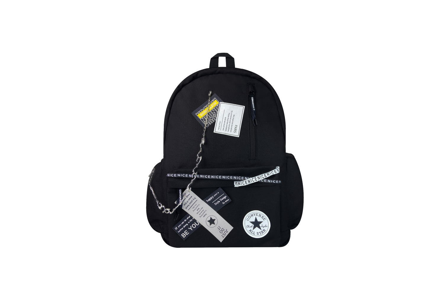 

Converse Полиэстеровый рюкзак средний унисекс черный, Black Night Bandages