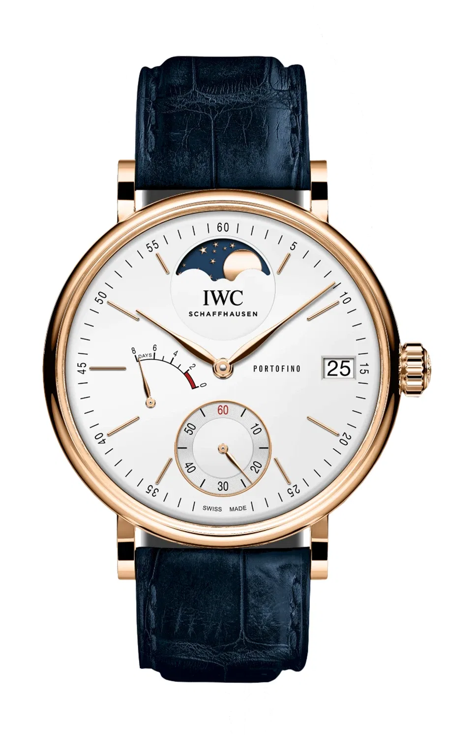 PORTOFINO С РУЧНЫМ ПОДЗАВОДОМ И ИНДИКАТОРОМ ФАЗ ЛУНЫ - IW516409 IWC SCHAFFHAUSEN, золотой