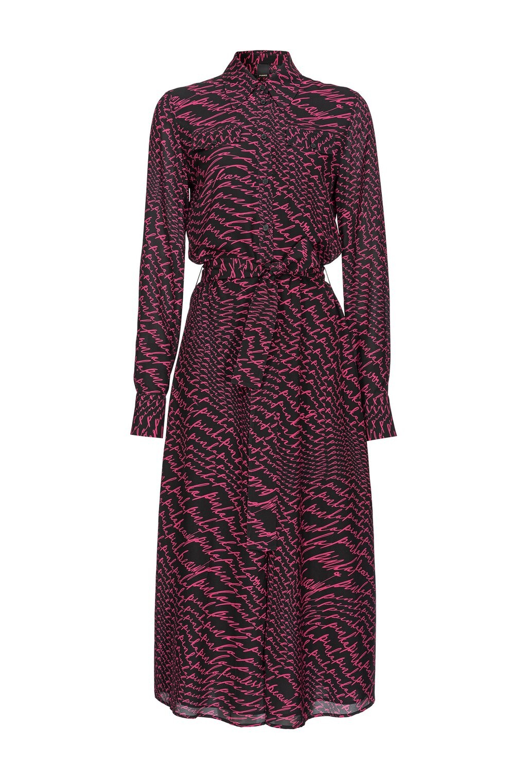 

Платье-рубашка Absent Pinko, цвет black/fuchsia