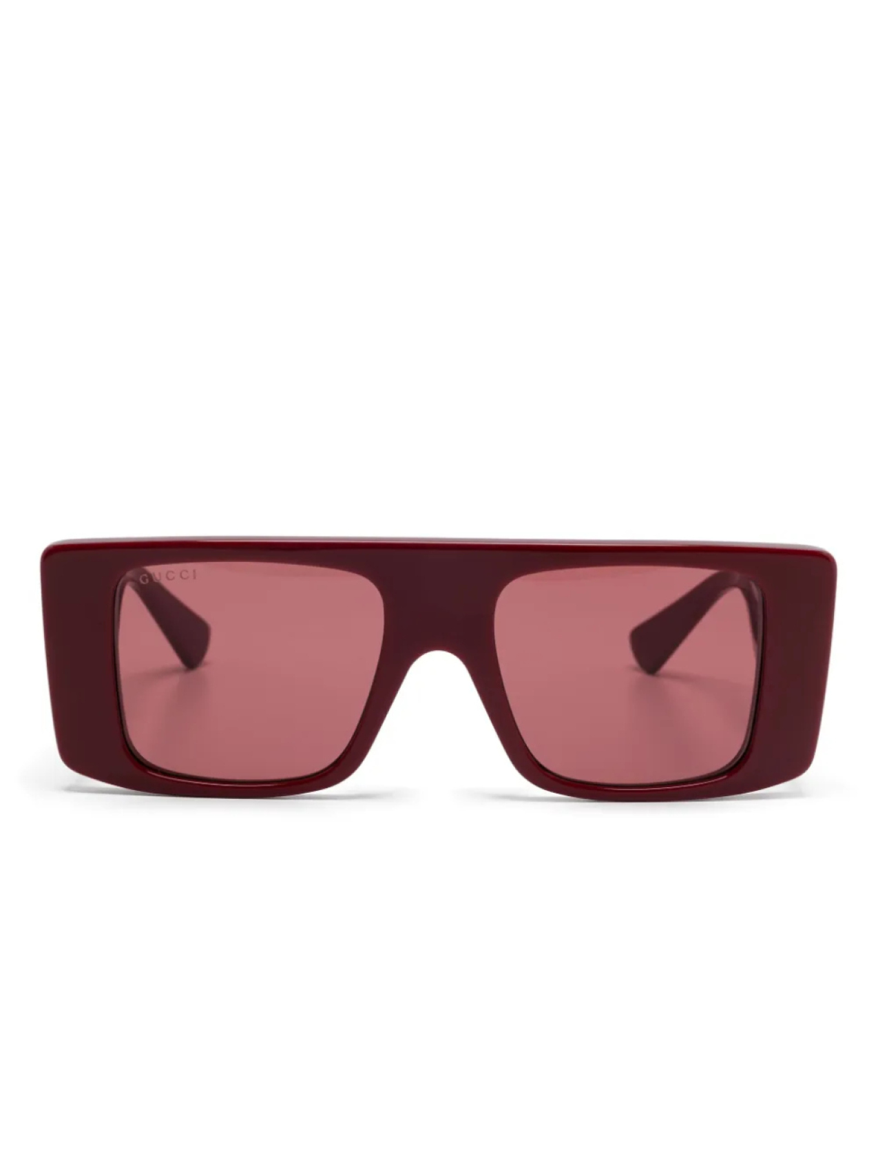 

Солнцезащитные очки Gucci Eyewear в прямоугольной оправе, красный