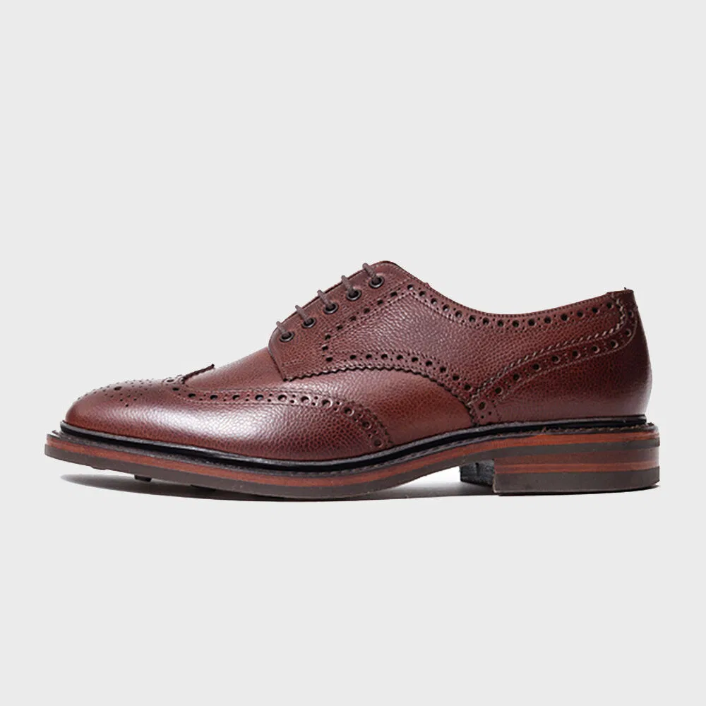 Мужские тёмно-коричневые дерби Loake Badminton от Loake