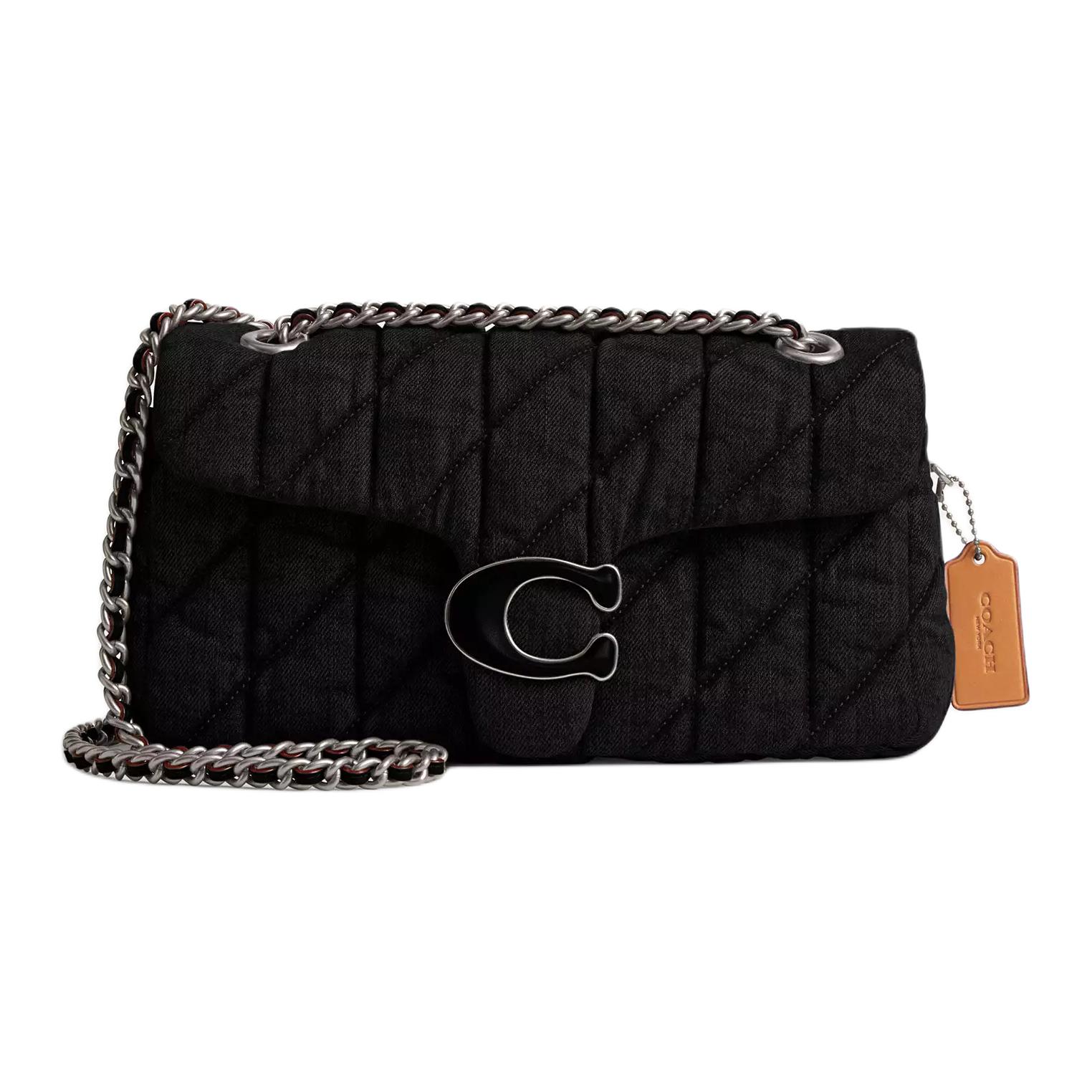 

COACH Черная джинсовая сумка-кроссбоди через плечо среднего размера для женщин