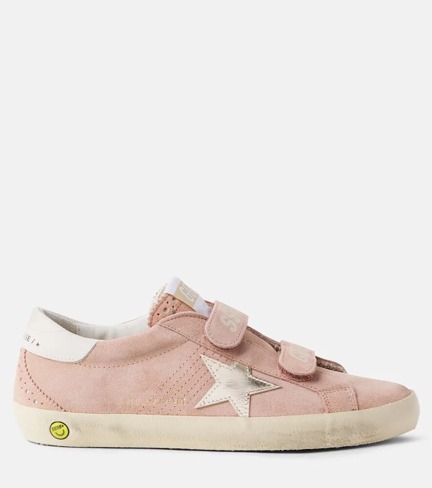 Замшевые кроссовки в стиле олдскул Golden Goose Kids, розовый — фото 3