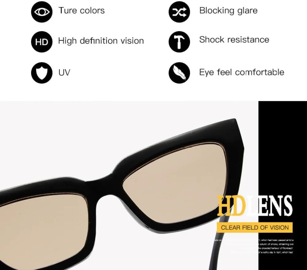 

Модные винтажные квадратные солнцезащитные очки для женщин в стиле ретро «кошачий глаз» с маленькой оправой, идеально подходящие для путешествий generic, C04