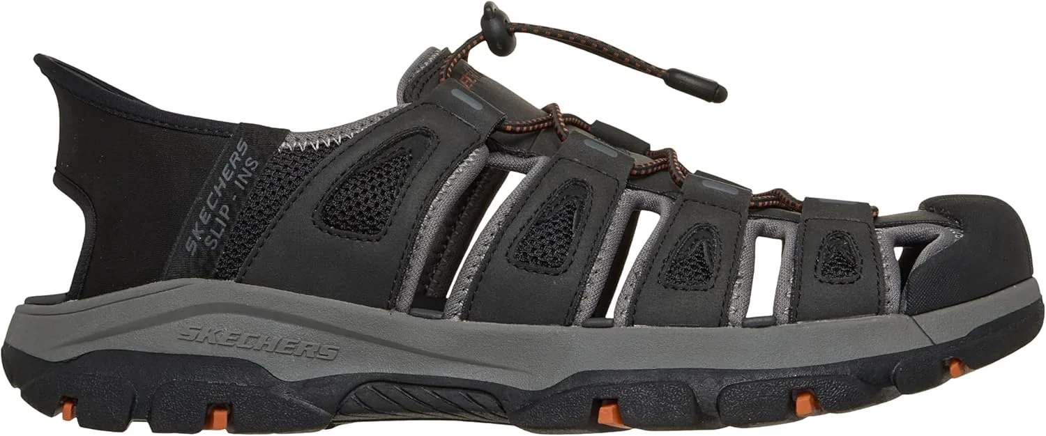Мужские сандалии Skechers USA Tresmen - Norvick закрытые слипоны Fisherman, черный — фото 2