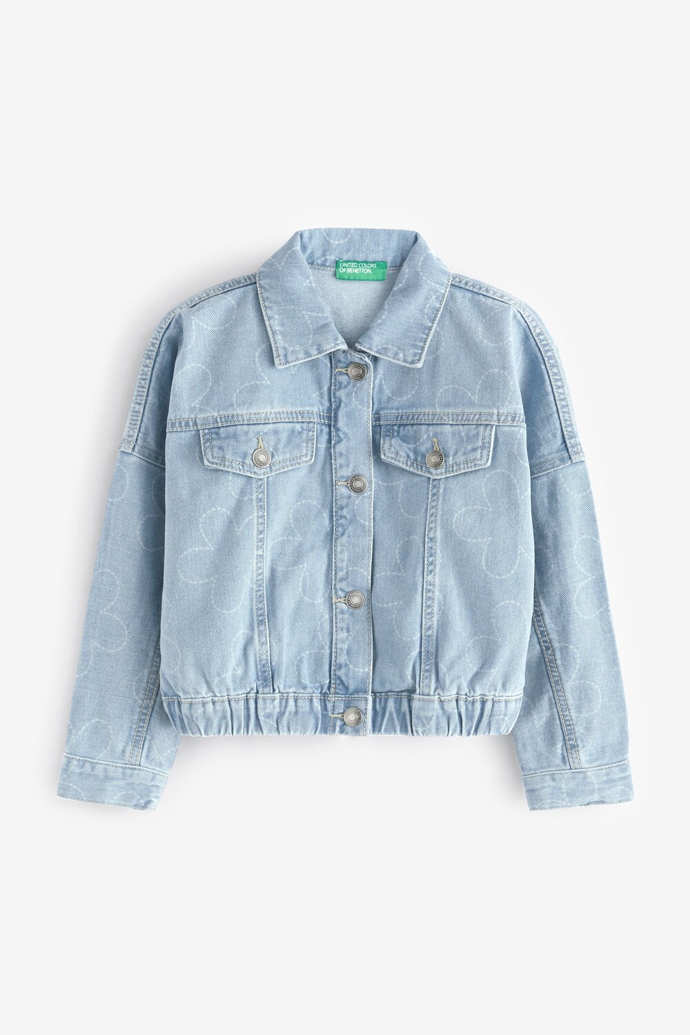 

Джинсовая куртка для девочки Benetton, синий