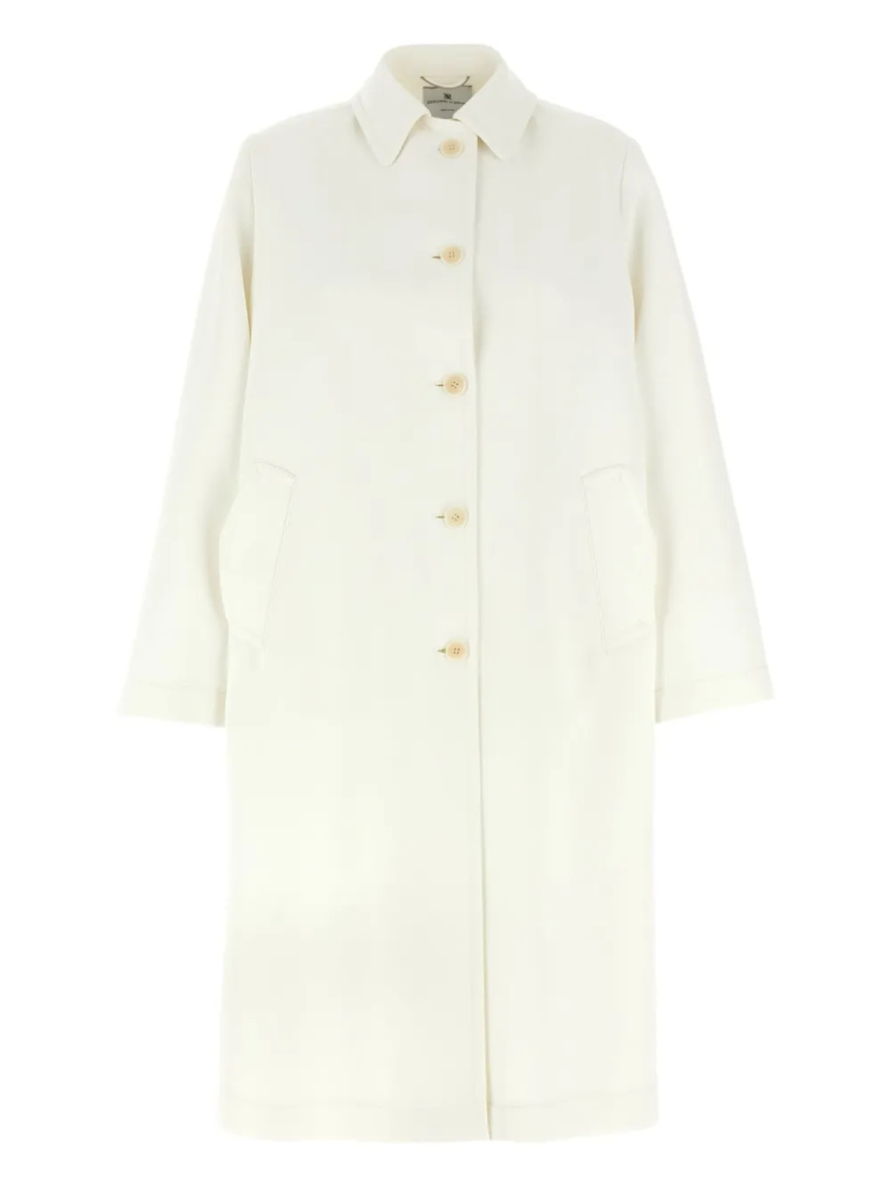 

Однобортное пальто Ermanno Scervino, белый