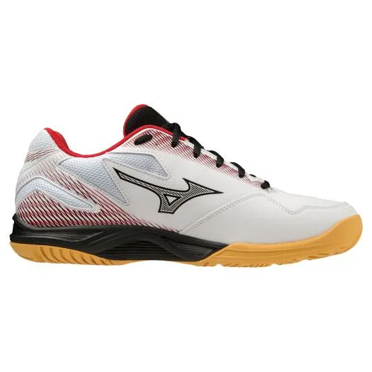 Кроссовки для бадминтона «Sky Blaster 3» от Mizuno, White X Black X Red — фото 3