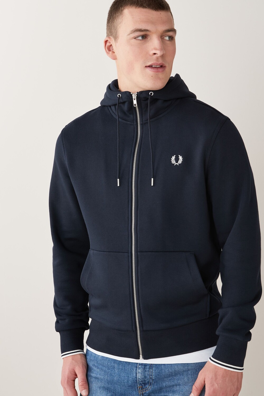 

Толстовка на молнии Fred Perry, синий