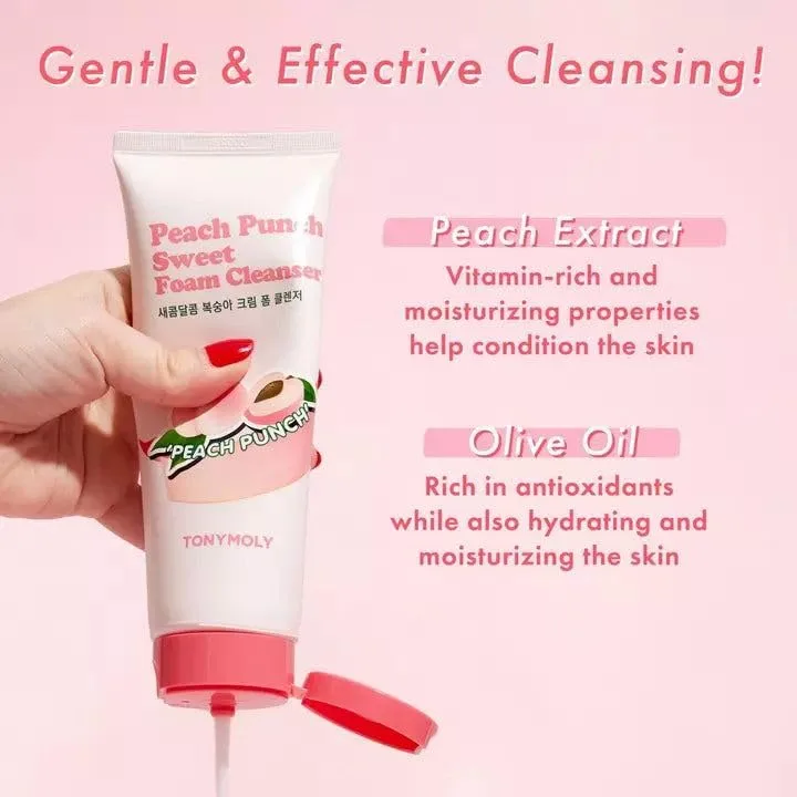 Пенка для умывания TONYMOLY Peach Punch Sweet 2 шт. (1 шт.), White — фото 2