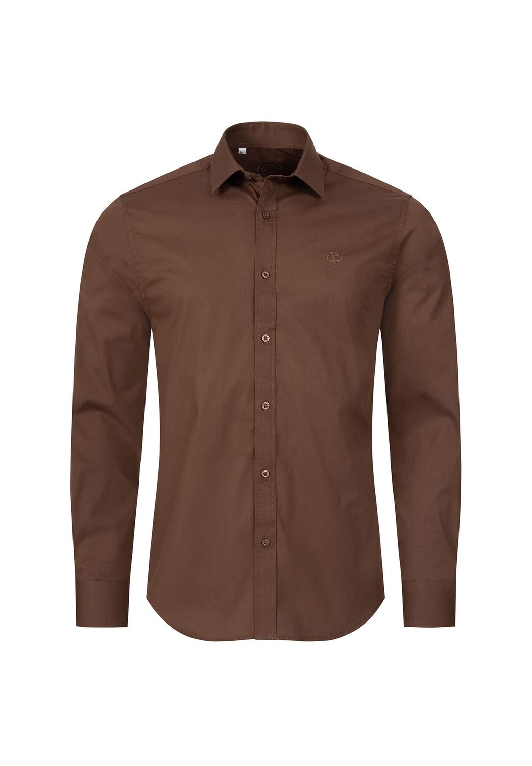 

Рубашка с воротником «Кент», приталенного кроя INDUMENTUM, коричневый