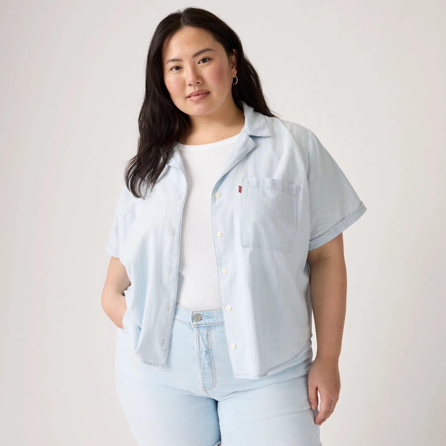 Рубашка Bennie Camp (большой размер) Levi's, Light Wash