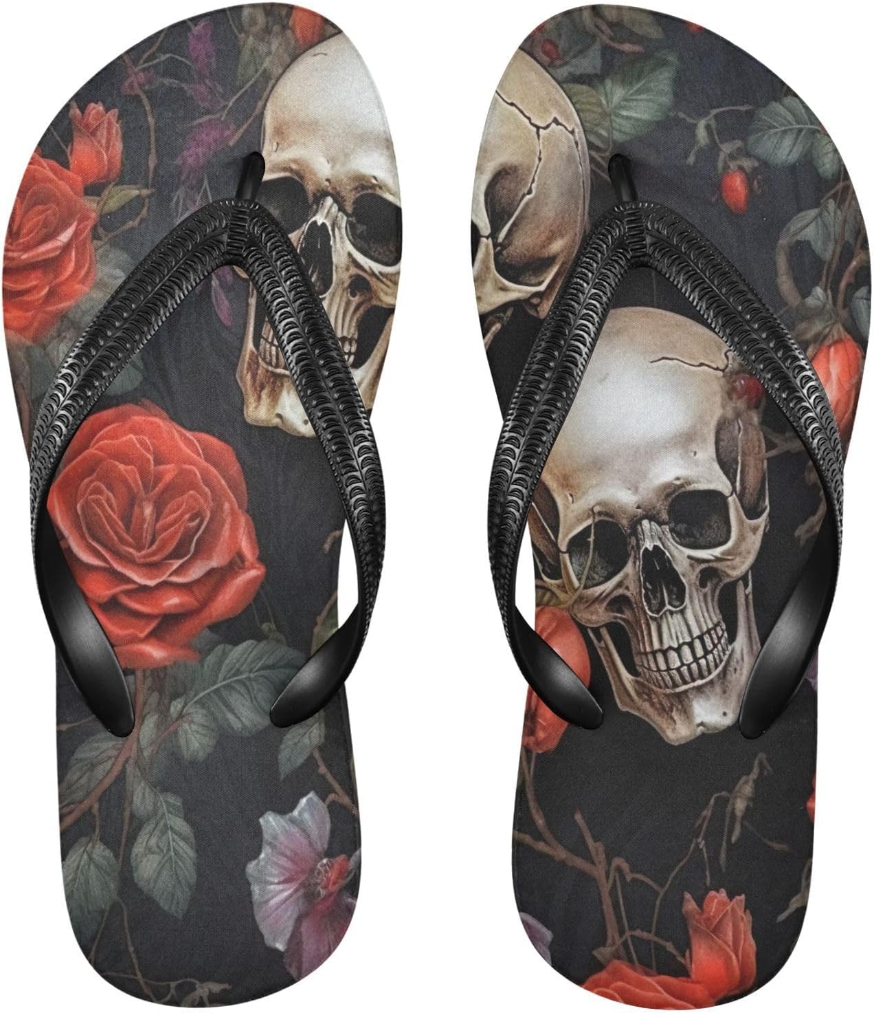 

Мужские и женские сандалии-вьетнамки STAYTOP Skull, пляжные шлепанцы и шлепанцы для душа