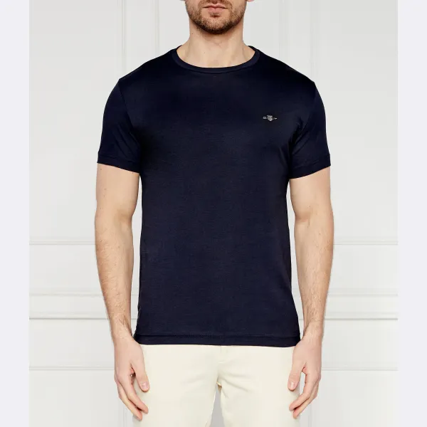 

Футболка узкого кроя со щитом Gant, синий