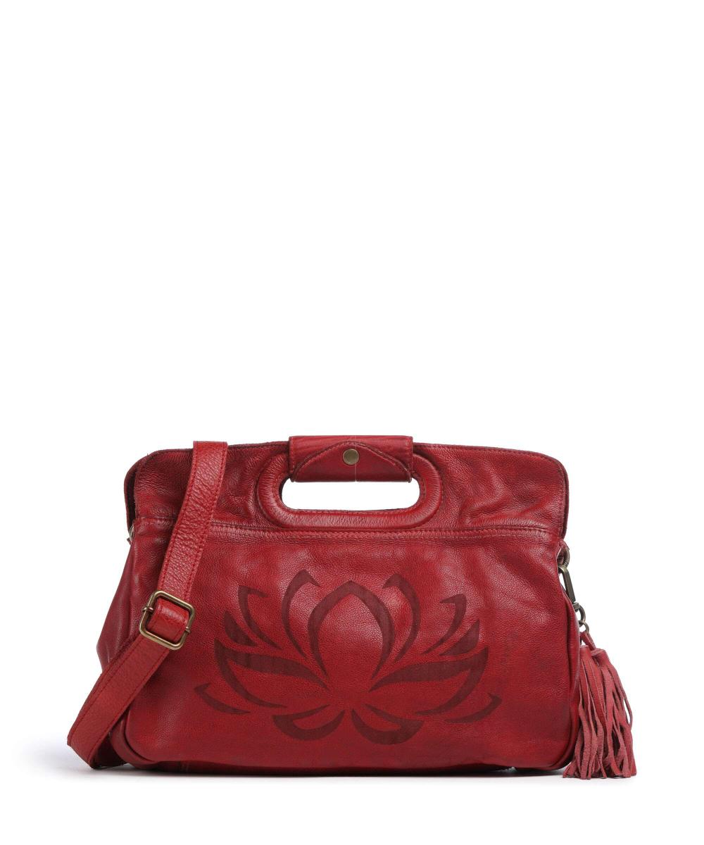 

Сумка на плечо Freundgasse 3 из зернистой кожи Taschendieb Wien, красный