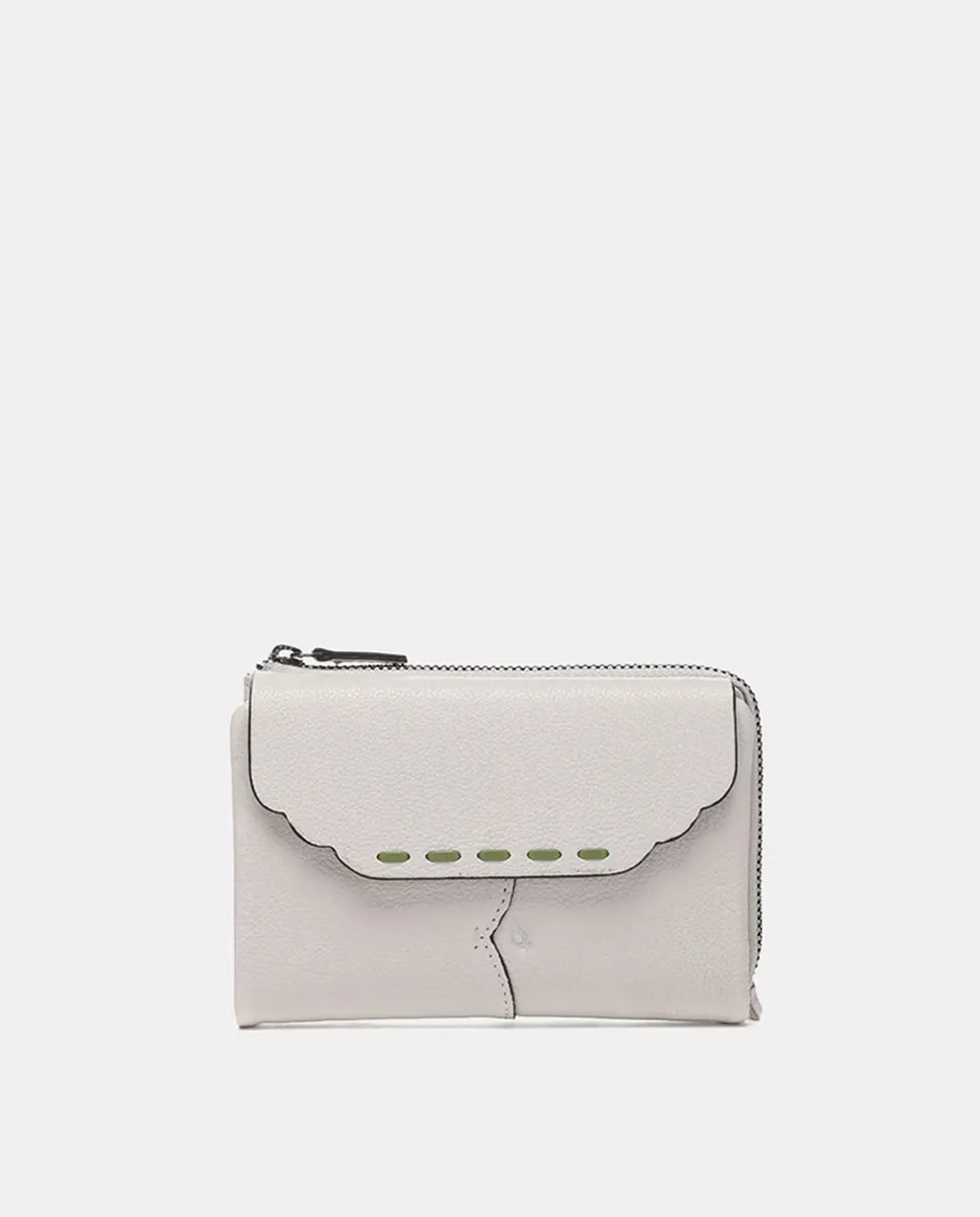 

Кошелек Oceans Diary Medium с клапаном из бежевой кожи Abbacino, бежевый