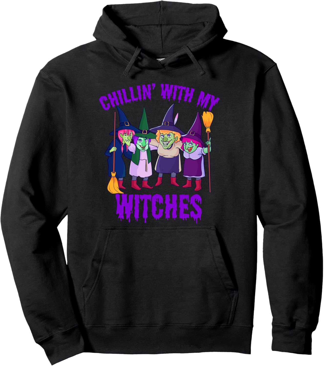 

Худи My Witch and Chill Halloween Witch Gift Halloween Time Merch Store, черный