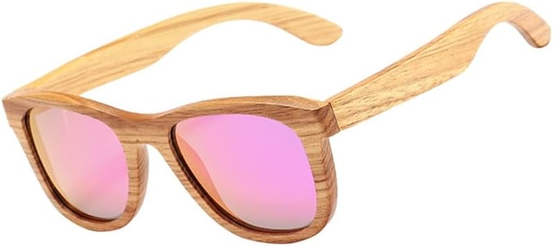 

Ретро поляризованные солнцезащитные очки из древесины зебры с защитой от УФ-излучения UV400 для мужчин и женщин, ручная работа, деревянные солнцезащитные очки UJNHGQ, Pink