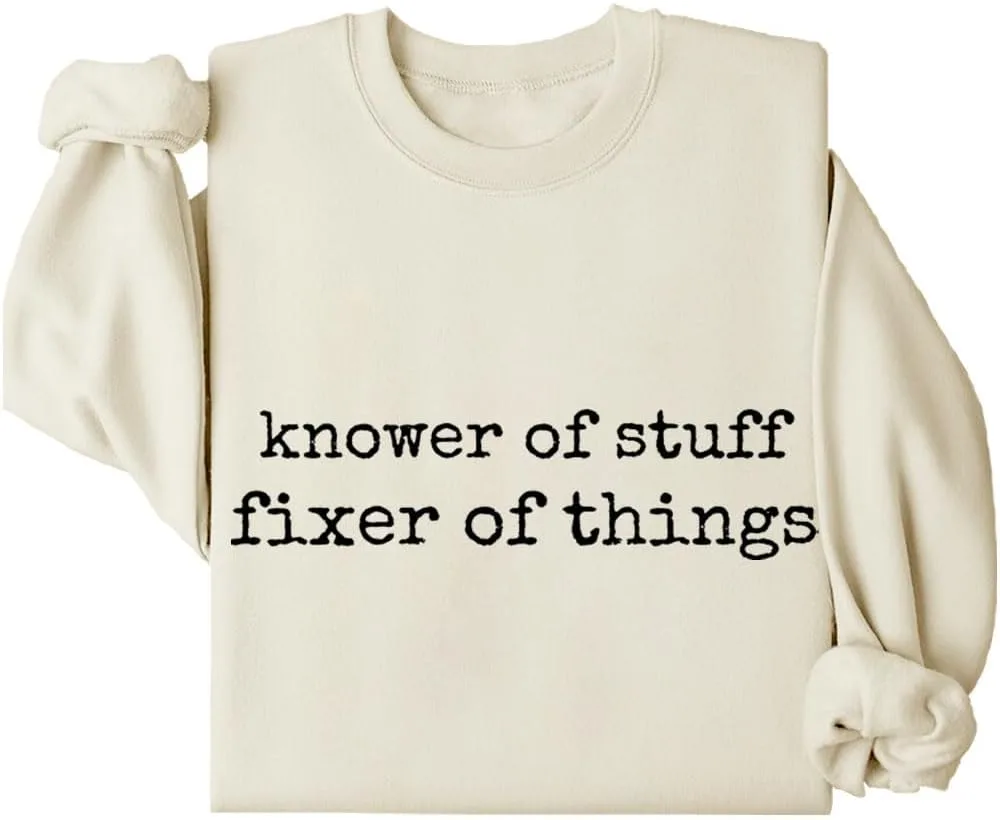 

Толстовка Fixer of Things Knower of Stuff с длинным рукавом Kzggs