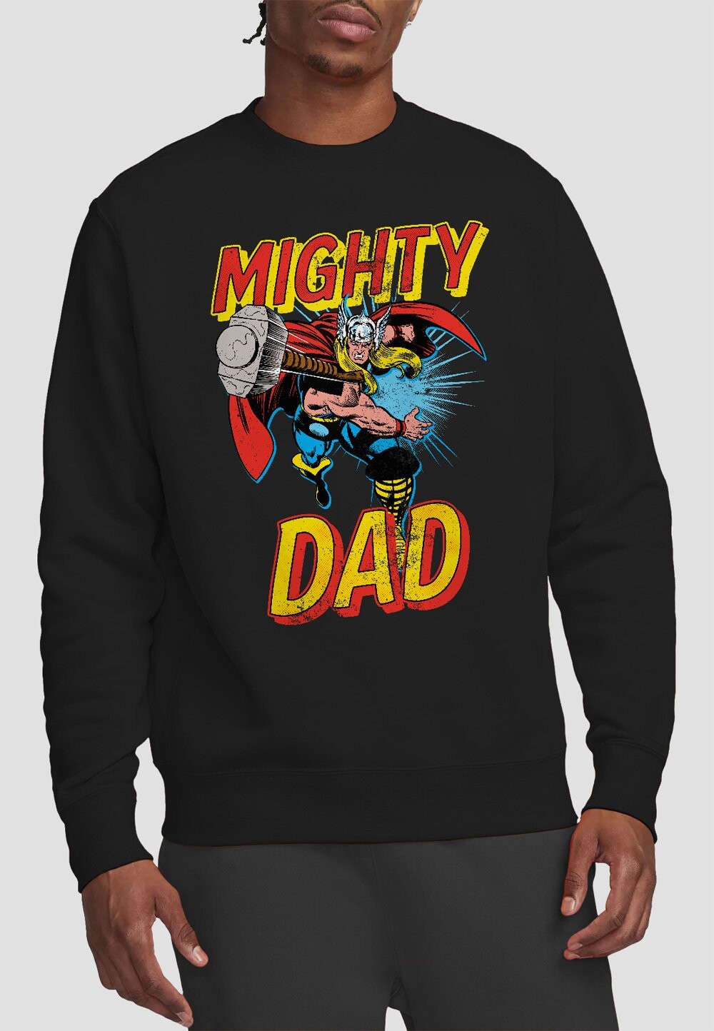 

Толстовка THOR MIGHTY DAD PRINT Marvel, черный