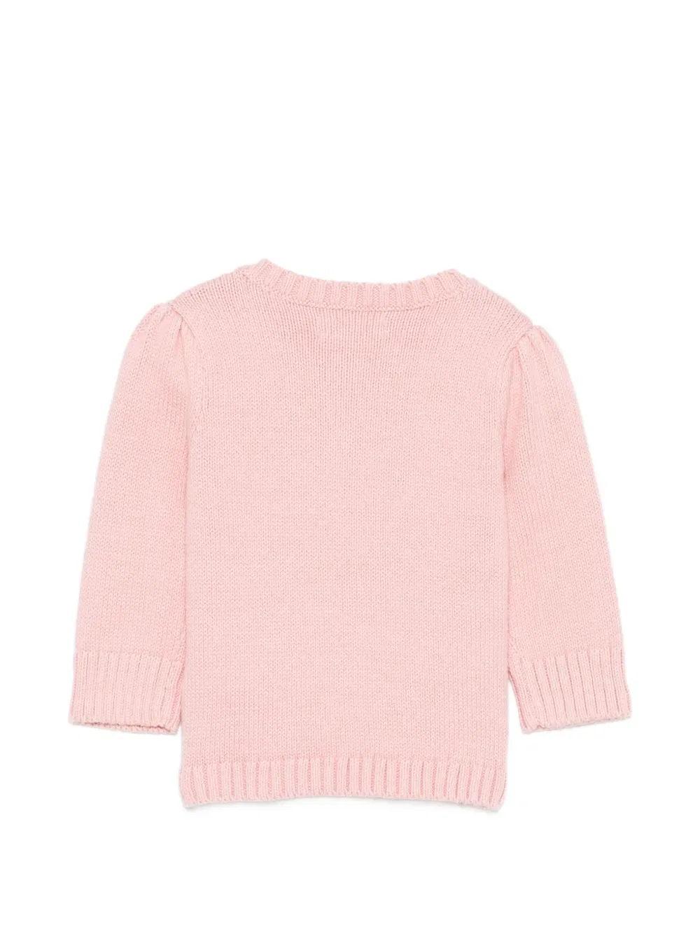 Свитер с круглым вырезом Polo Bear Polo Ralph Lauren Kids, розовый — фото 2