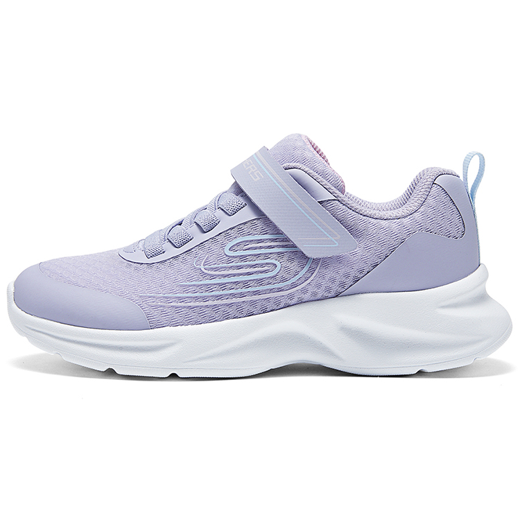 

Износостойкие низкие детские беговые кроссовки Purple Kids' Skechers, лавандовые