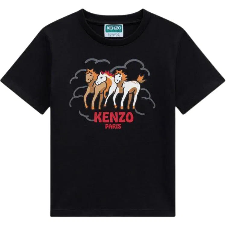 Детская футболка с круглым вырезом KENZO, Black