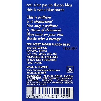Histoires De Parfums This Is Not A Blue Bottle 1.1 унисекс Edp 60 мл, Histoire De Parfums — фото 3