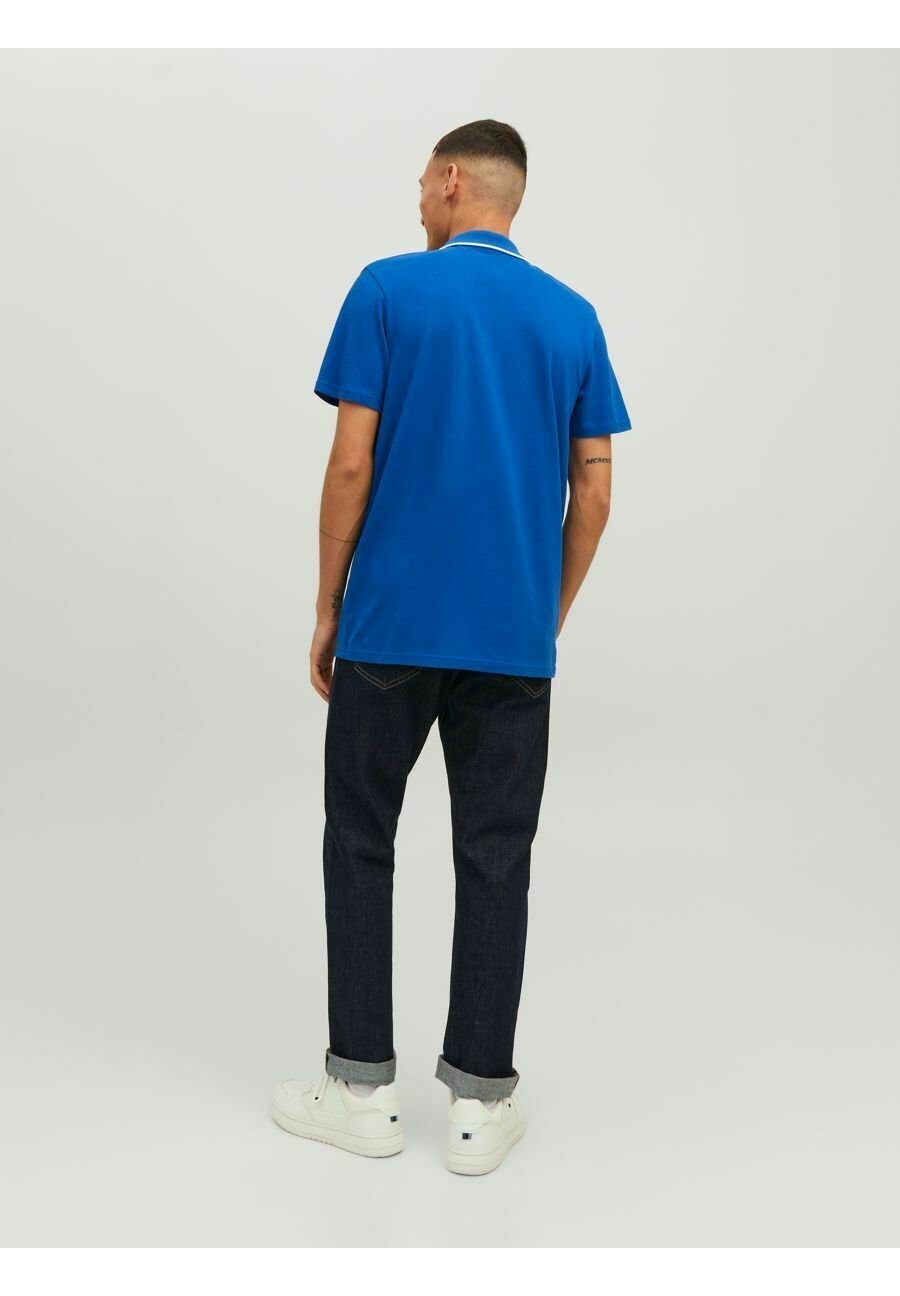 

Рубашка поло JCOLOGAN Jack & Jones, синий