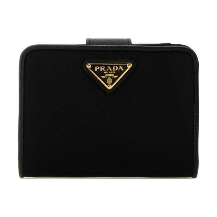 

PRADA Нейлоновый кошелек маленький женский черный