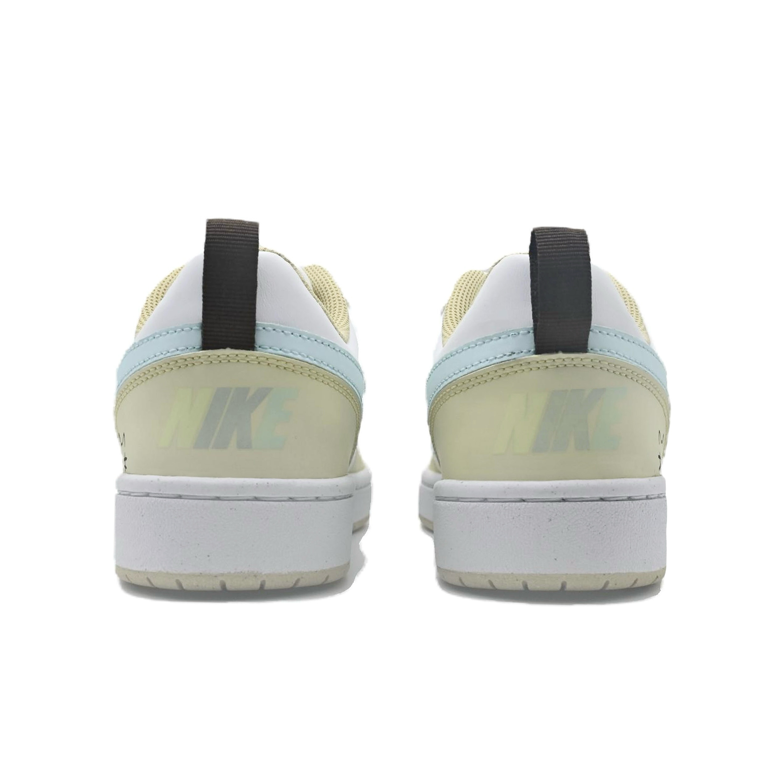 Nike Детские кроссовки для скейтбординга Court Borough Cream Lazy Meow с антискользящим покрытием, износостойкие, низкие, для подростков — фото 4