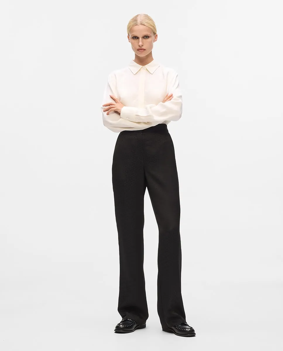 

Вязаные брюки с высокой талией Karl Lagerfeld, черный