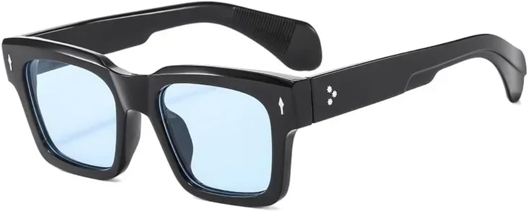 

Солнцезащитные очки с защитой UV400 | Rivets Punk Green, маленькая оправа | для женщин и мужчин, для занятий спортом на открытом воздухе и вождения DSVIGF, C3-black Blue