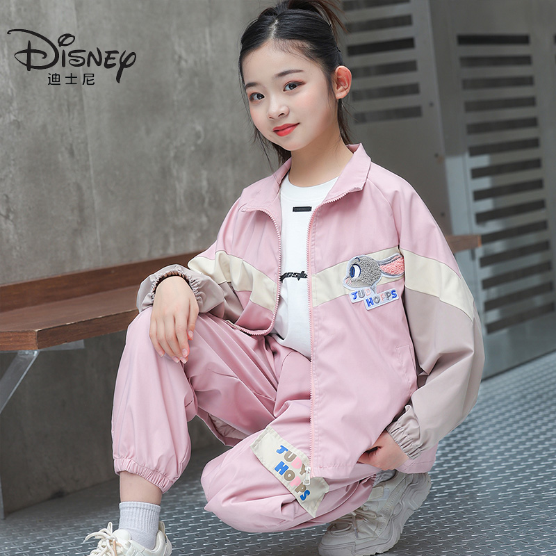 Disney Повседневный спортивный костюм розовый для детей 3-7 лет — фото 3
