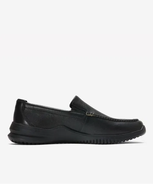 Мужские лоферы из натуральной кожи Grand Plus Cole Haan чёрные