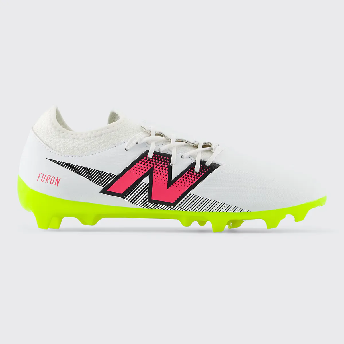 

Футбольные бутсы New Balance Furon V7 Dispatch FG мужские, белый/мультиколор