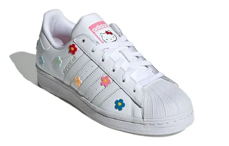 Adidas Superstar Hello Kitty Цветы Детские Adidas Originals, Белый — фото 3