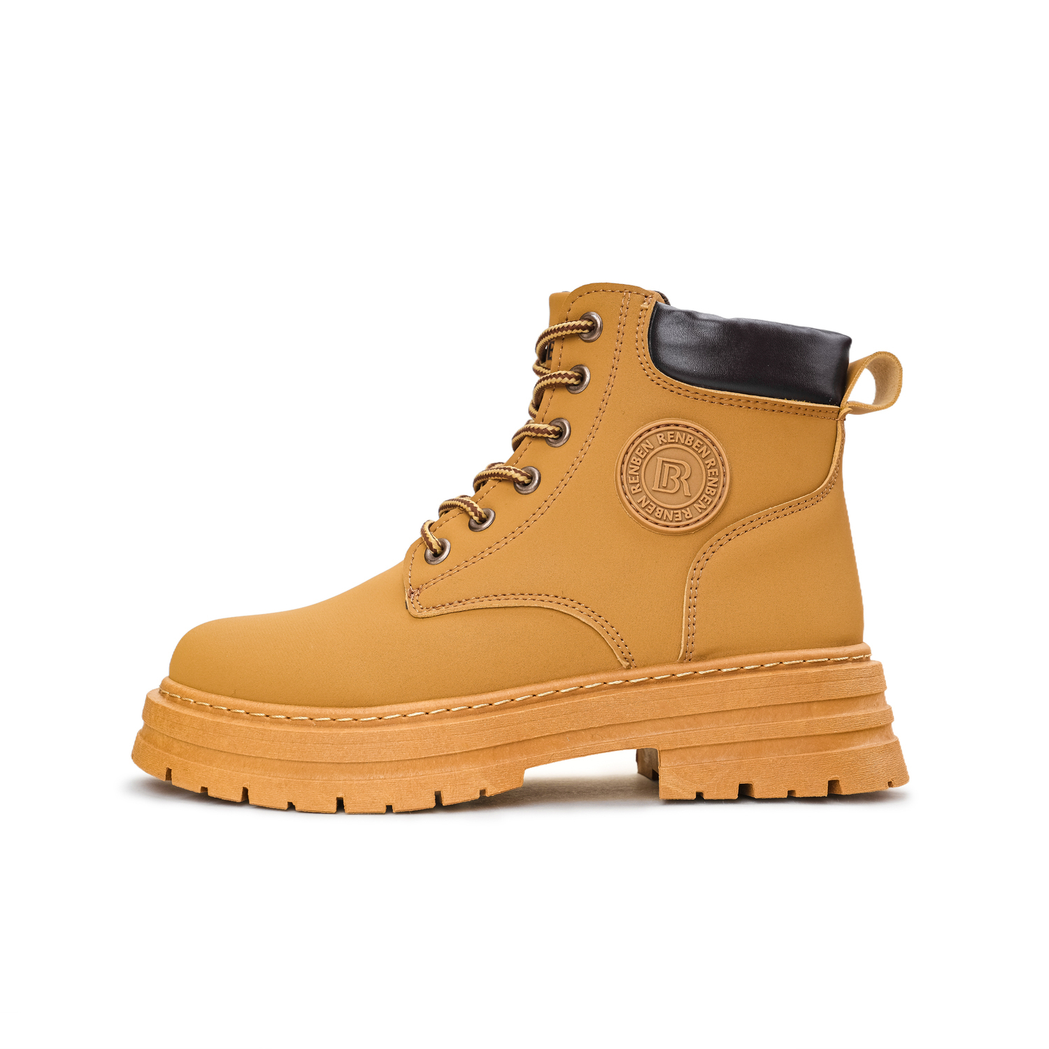 

Humanism 1986 Женские утепленные ботинки Martin Boots Unisex в желтом цвете, цвет Yellow (Classic Women's)
