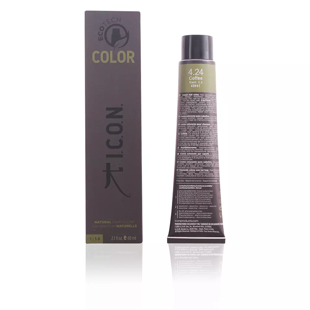

Краска для волос Ecotech color natural color I.C.O.N., цвет 4.24 coffee, 60 мл.